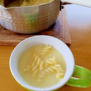 アウトドアde簡単☆チーズパスタスープ